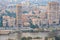 11/18/2018 Cairo, Egypt, panoramic view of the central and business part of the city from the observation deck at the highest towe