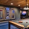 11 A cozy basement game room with a pool table, dartboard, and vintage arcade games2, Generative AI