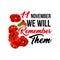 11 November poppy remembrance day vector icons