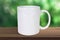 11 ounce Coffee Mug Mockup in Rustic Outdoors Scene