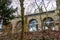 11th-century St-Lambertus chapel with modern glass windows, Leuven, Belgium