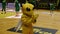 12.12.22 Kyiv. Ukraine: The mascot of the basketball team dances and poses for the camera. Supporting the team during a