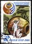 12.21.2019 Divnoe Stavropol Territory Russia postage stamp USSR 1980 intercosmos international space flights USSR-Cuba