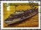 12 21 2019 Divnoe Stavropol Territory Russia USSR postage stamp 1981 series river fleet passenger motor ship Cosmonaut Gagarin