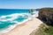 12 apostles cliff formations, Great Ocean Road, Victoria, Australia