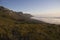 The 12 Apostles of Table Mountain tower above Camps Bay and Bakoven