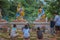 12 Aug 2019 , UdonThani Thaland ,Wat Pa Kham Chanod Buddha images that people worship