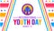 12 August International Youth Day background template. Holiday concept. background, banner, placard