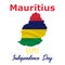 12 March, Mauritius Independence Day background