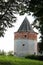 12-sided corner watchtower of Zaraysk Kremlin, Moscow Region, Russia