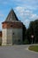 12-sided corner watchtower of Zaraysk Kremlin, Moscow Region, Russia