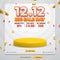 1212 discount sale square banner template