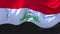 124. Iraq Flag Waving in Wind Continuous Seamless Loop Background.