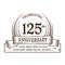 125th anniversary design template. 125 years logo. 125 years vector and illustration.