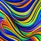 129 Wavy Lines: A dynamic and energetic background featuring wavy lines in contrasting and vibrant colors that create a bold and