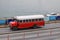 13-01-2024 Istanbul-Turkey: Retro Old Red School Bus
