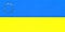 13 gold stars against a yellow-blue background, as a sign of Ukraine\\\'s imminent integration into the European Union.