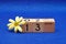 13 January on wooden blocks with a yellow flower