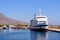 13 June, 2017, Greece. Cruise ship stands on the dock before sending it to the Bay of Balos, Greece.