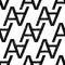 1316 Seamless pattern with black letter A, modern stylish image.