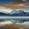 1317 Mystical Moonlit Lake: A mystical and enchanting background featuring a moonlit lake with shimmering reflections, mystical