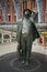 14/04/2018 London Uk St. pancras statue of Jennings\'s Betjeman