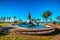 14/12/2018 Netanya, Israel, an extremely impressive fountain on the central promenade of the resort town