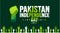 14 August Pakistan Independence Day background template. Holiday concept. background