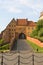 14th century Grudziadz Granaries, fortification complex of river bank on the Vistula river, Grudziadz, Poland