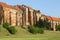 14th century Grudziadz Granaries, fortification complex of river bank on the Vistula river, Grudziadz, Poland