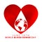 14th june world blood donor day background design