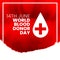 14th june world international blood donor day poster design