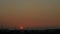 14x times speed Deep Bokeh of sunrise at the suburb of Tokyo