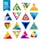 15 Amazing Triangle Shape Logos