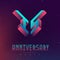 15 Anniversary night party. Space poster for Electronic music fest. Background with Abstract gradients. Club party invitation