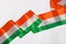 15 August India Independence Day, Indian National Flag tricolor ribbon