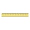 15 cm plastic ruler icon, realistic style