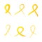 15 of February World Childhood Cancer Day vector illustration. Tape for the World Children`s Day cancer patients