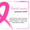 15 october Vector illustration for Breast cancer day. Watercolor awareness symbol - pink crayon ribbon. Hand drawn