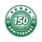 150 years anniversary celebration. 150th anniversary logo design. 150years logo.