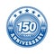 150 years anniversary celebration. 150th anniversary logo design. 150years logo.