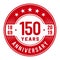 150years celebrating anniversary design template. 150th anniversary logo. Vector and illustration.