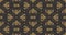 153_Golden curl seamless pattern. Gold glitter and dark pattern