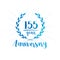 155 years anniversary design template. 155th years anniversary celebrating design template.