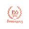 155 years anniversary design template. 155th years anniversary celebrating design template.