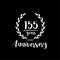 155 years anniversary design template. 155th years anniversary celebrating design template.