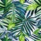 1555 Tropical Watercolor Leaves: A tropical and watercolor-inspired background featuring watercolor leaves in vibrant and lush c