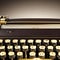 1567 Vintage Retro Typewriter: A retro and vintage-inspired background featuring a vintage typewriter with classic keys, paper,