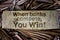 158 Text when banks compete you win on wood texture and fan palm leaf background