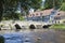 15thC Pont Roby crossing the River Creuse, Felletin, Creuse, Nouvelle-Aquitaine, France